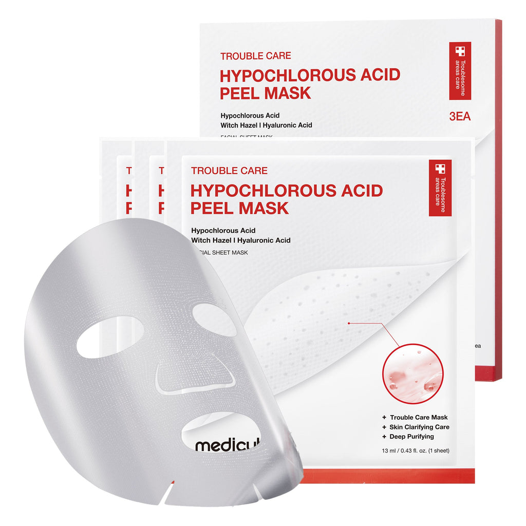 Masque peel-off à l’acide hypochloreux