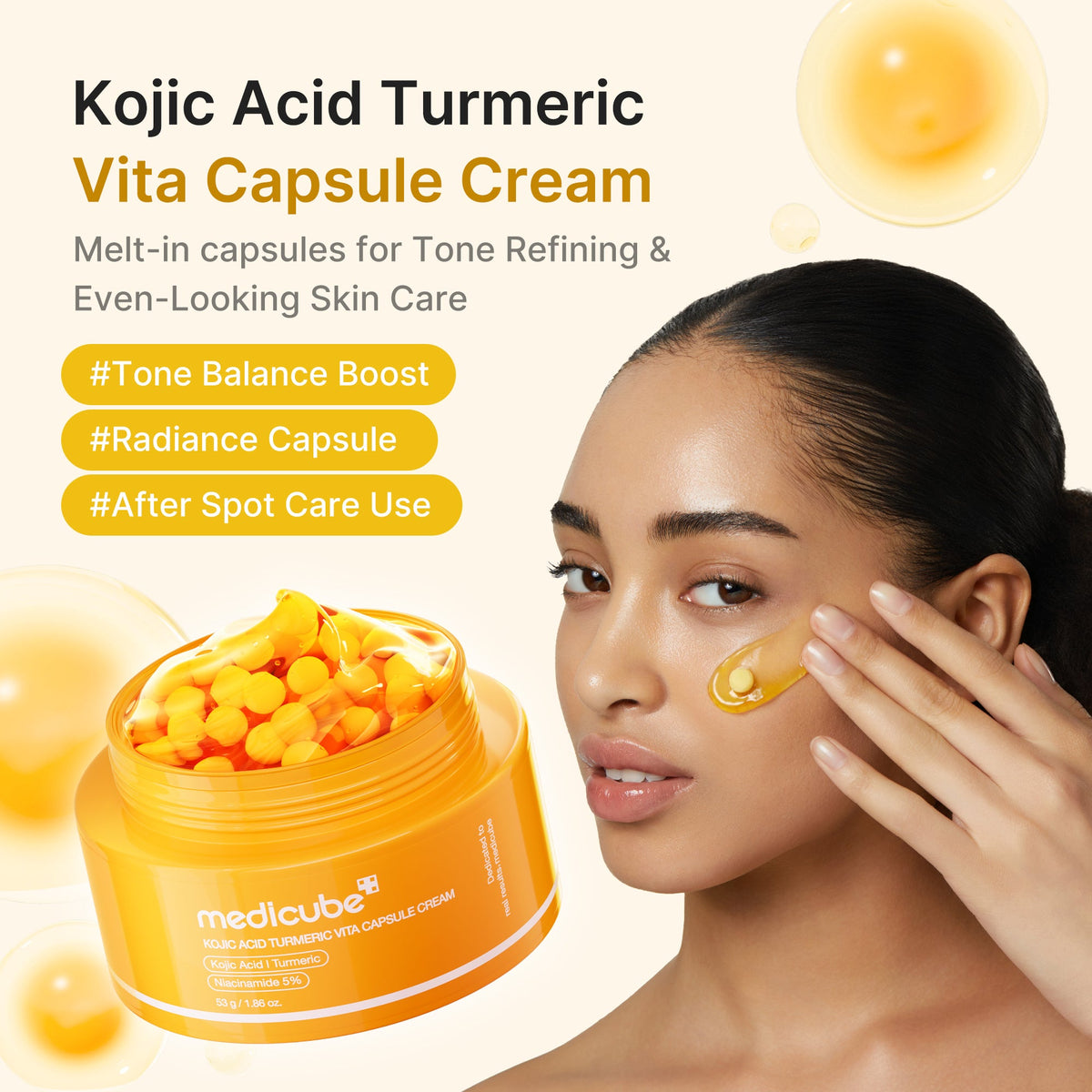 Crème capsule Vita au curcuma et à l’acide kojique