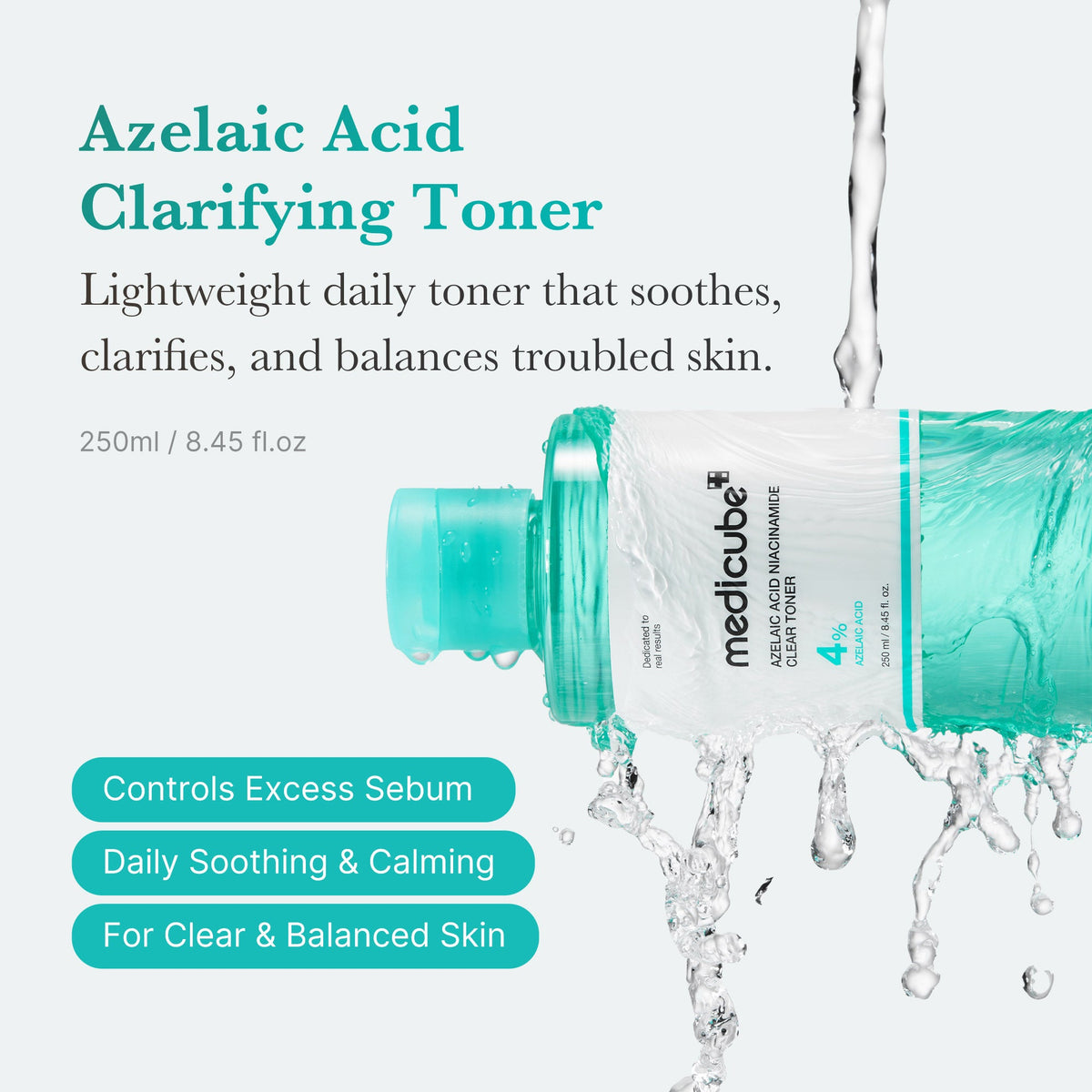 Toner clarifiant à l’acide azélaïque et à la niacinamide