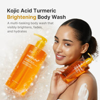 Gel douche éclaircissant à l’acide kojique et au curcuma