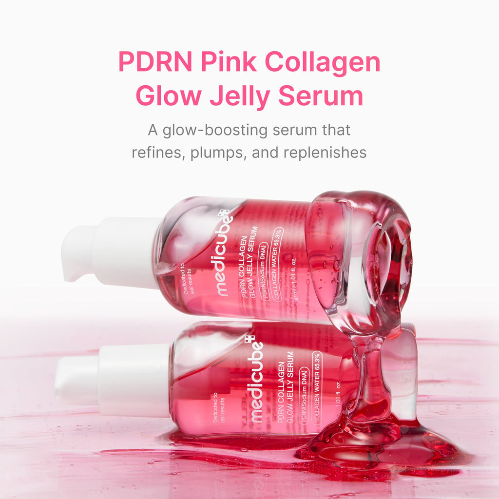 Sérum gelée éclat au collagène rose PDRN