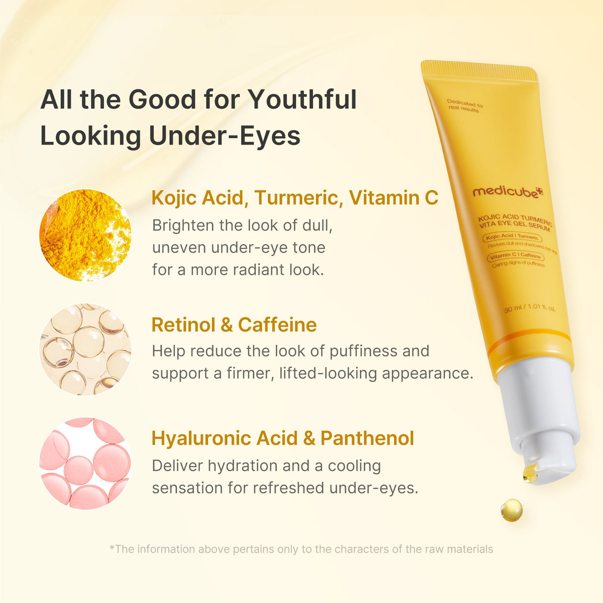 Sérum gel contour des yeux au curcuma et à l’acide kojique