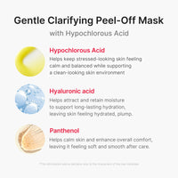 Masque peel-off à l’acide hypochloreux