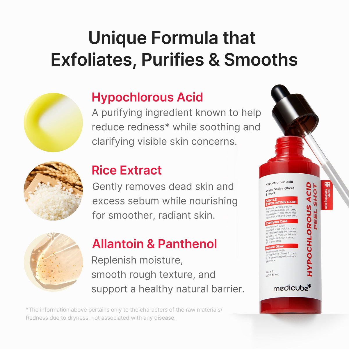 Sérum exfoliant riz à l’acide hypochloreux
