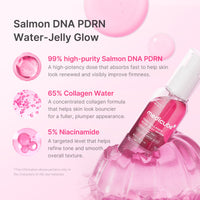 Sérum gelée éclat au collagène rose PDRN