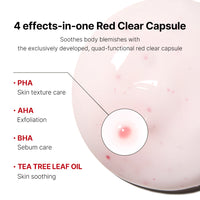 Lotion corps Red Clear Capsule