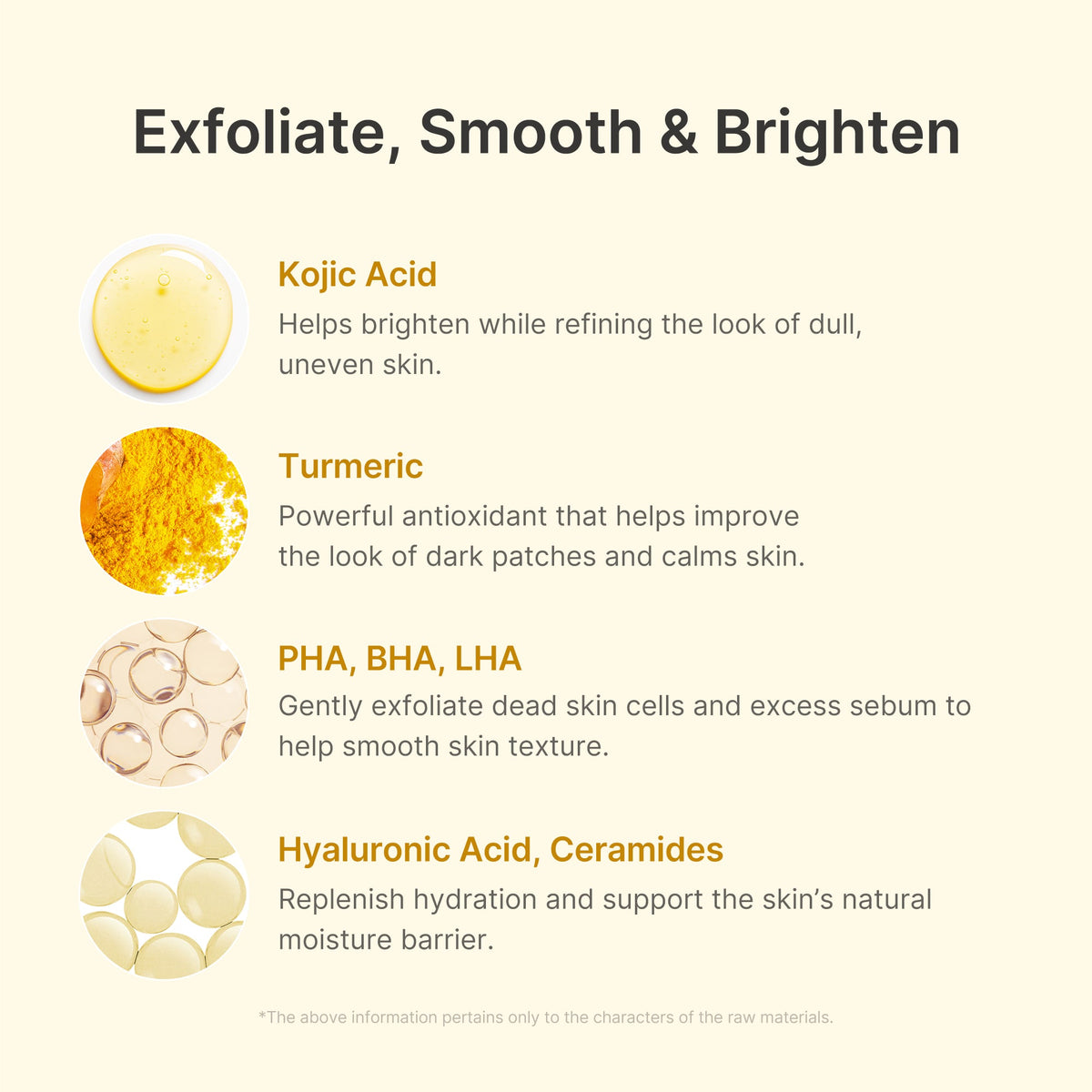 Soin exfoliant au curcuma et à l’acide kojique