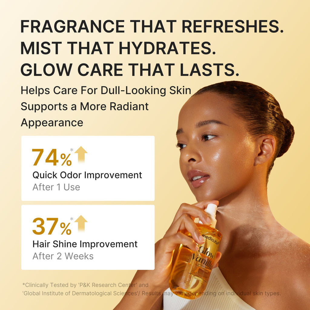 Brume parfumée pour les cheveux et le corps Glow Vanilla