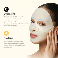 Masque gelée dorée en gel à l’acide kojique et au curcuma