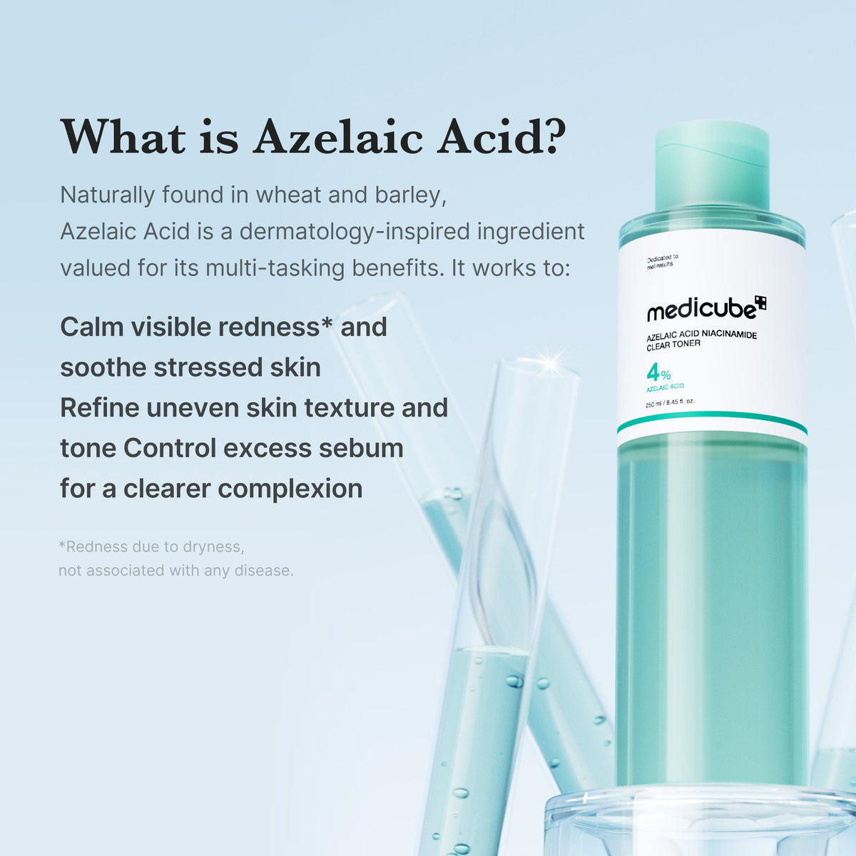 Toner clarifiant à l’acide azélaïque et à la niacinamide