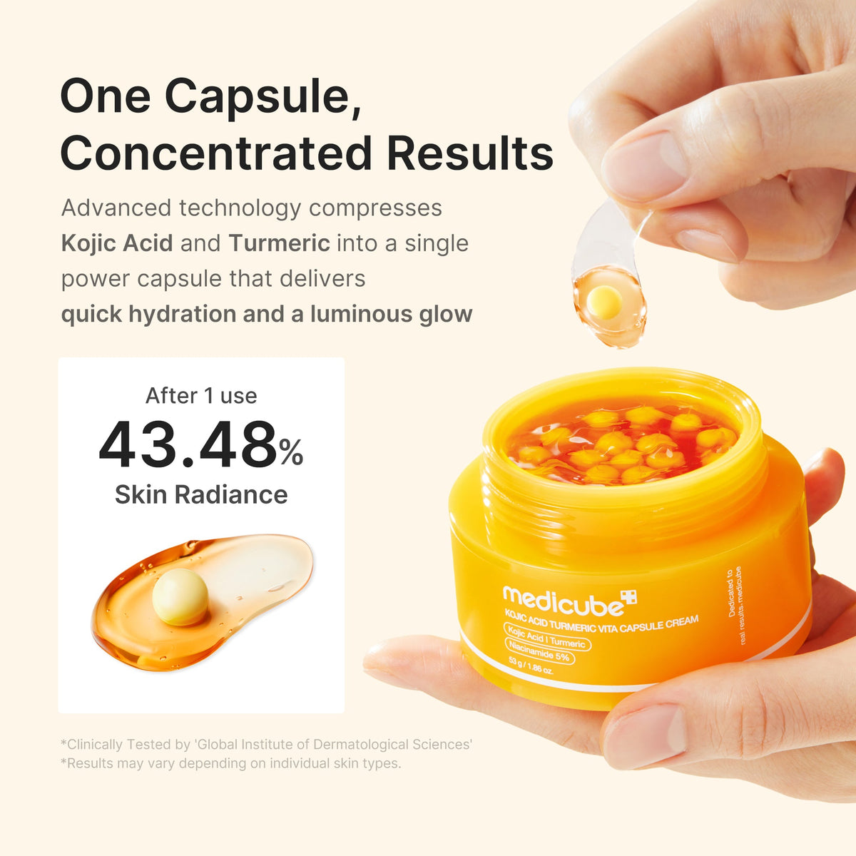 Crème capsule Vita au curcuma et à l’acide kojique