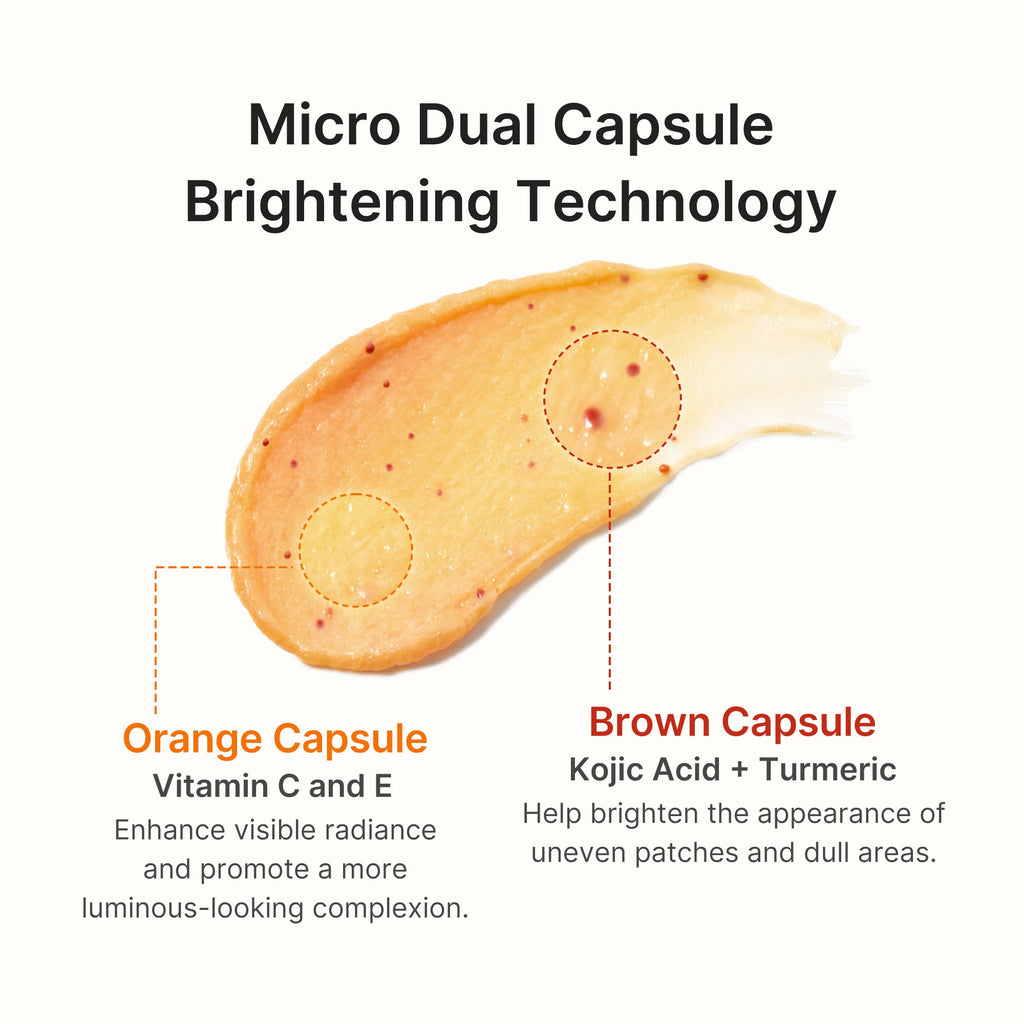 Mousse nettoyante capsule Vita au curcuma et à l’acide kojique