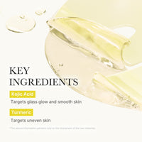 Masque gelée dorée en gel à l’acide kojique et au curcuma