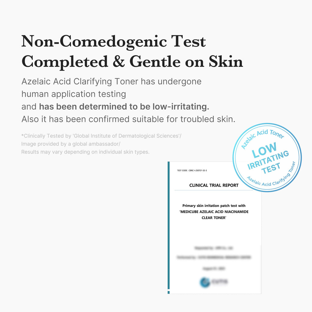 Toner clarifiant à l’acide azélaïque et à la niacinamide