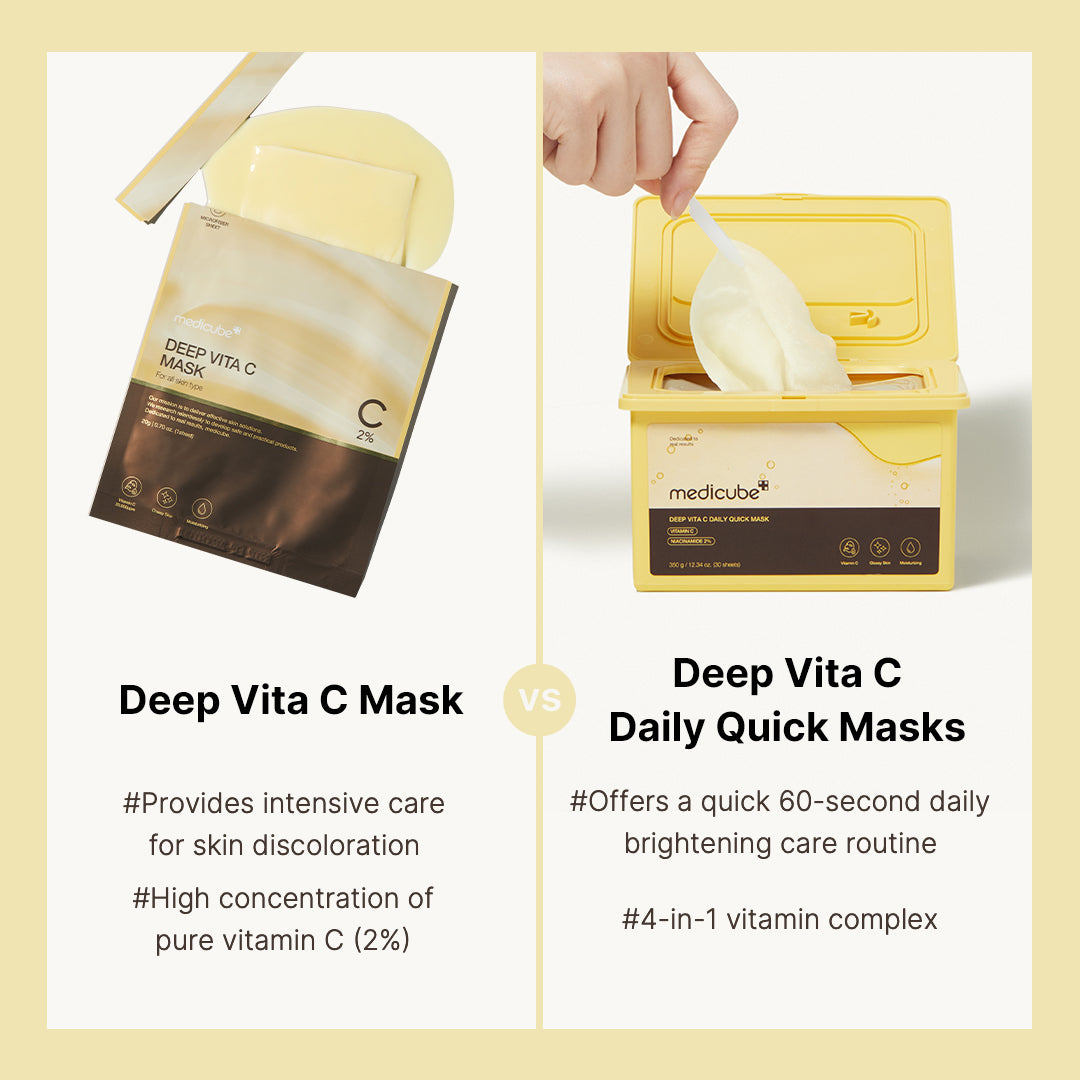 Masques express quotidiens intenses à la vitamine C