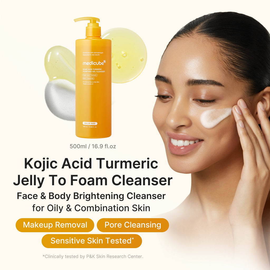 Gel nettoyant purifiant à l’acide kojique et au curcuma