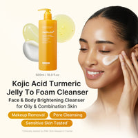Gel nettoyant purifiant à l’acide kojique et au curcuma