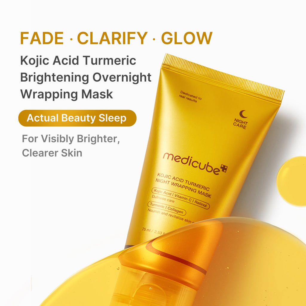 Masque de nuit à appliquer à l’acide kojique et au curcuma
