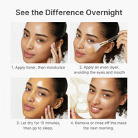Masque de nuit à appliquer à l’acide kojique et au curcuma