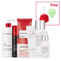 Kit ultime de soins visage et corps de la gamme Red