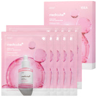 Masque ampoule aux peptides PDRN roses