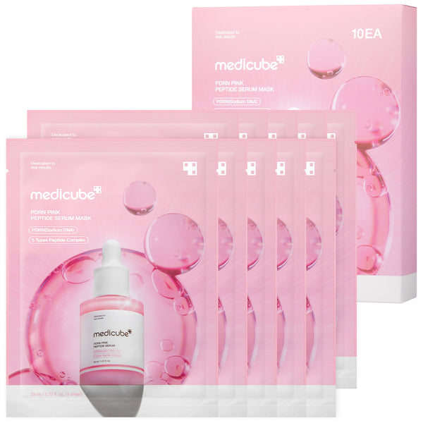 Masque ampoule aux peptides PDRN roses