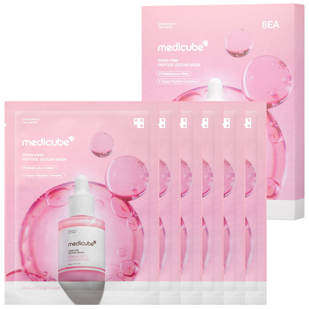 Masque ampoule aux peptides PDRN roses