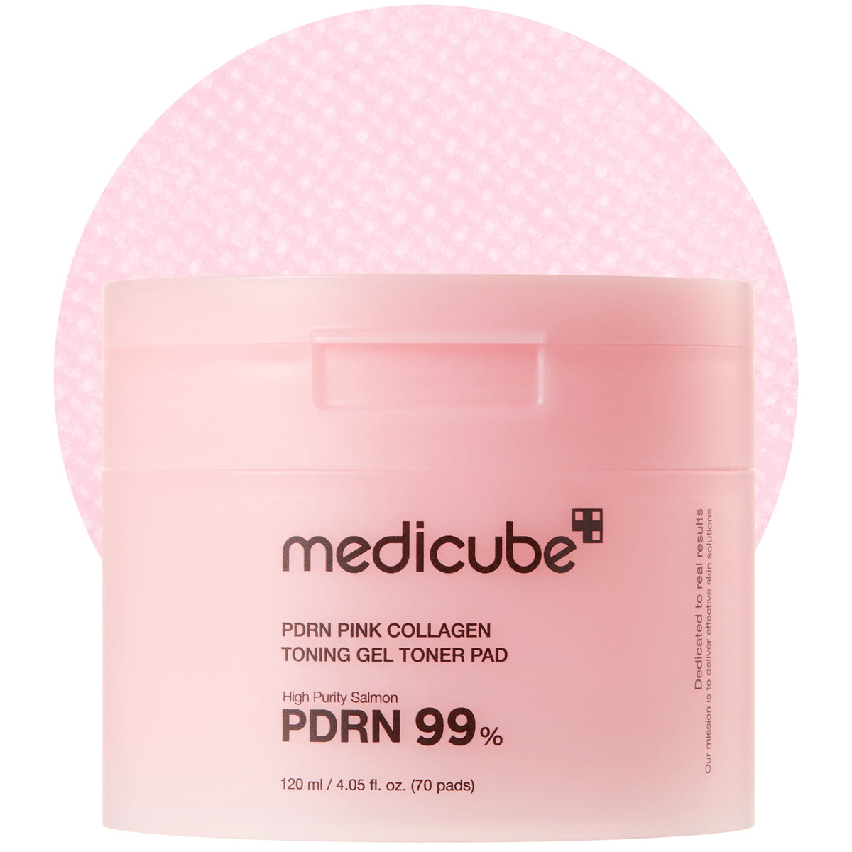 Pad tonique en gel au collagène rose et au PDRN