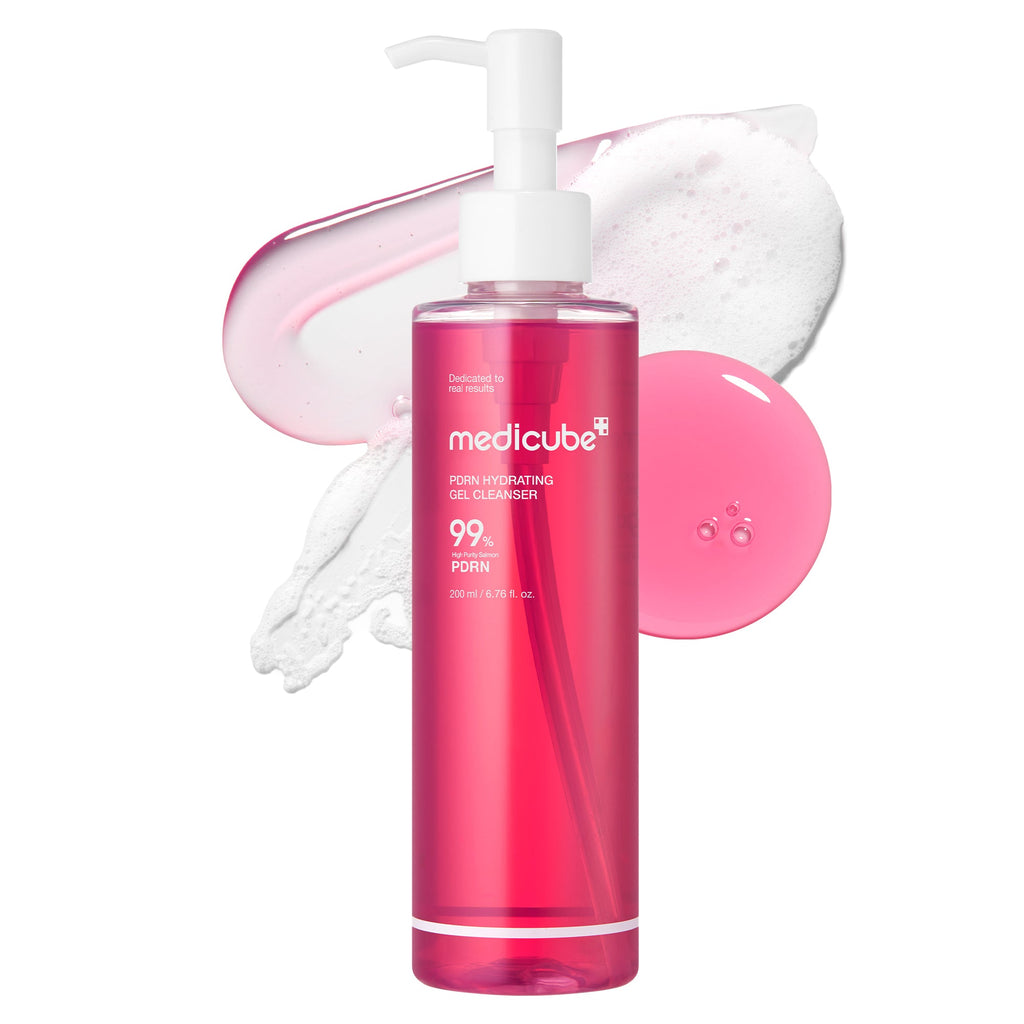Nettoyant visage en gel rose au PDRN