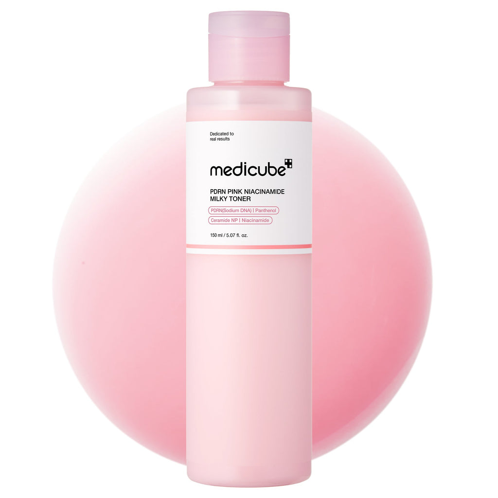 Lotion tonique lactée à la niacinamide rose et au PDRN