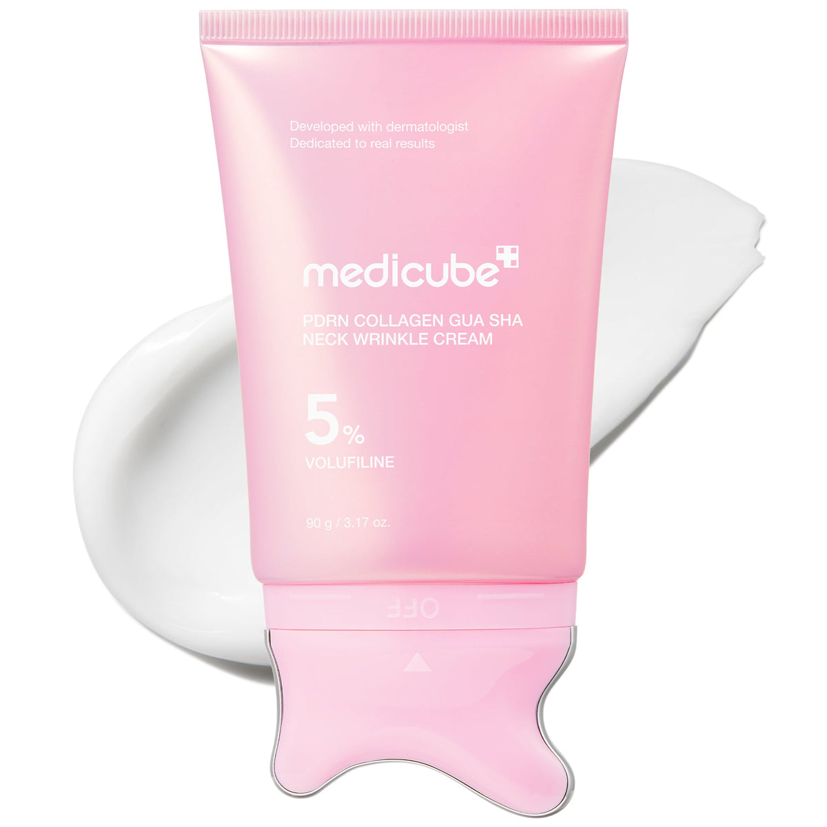 Crème anti-rides pour le cou au gua sha au collagène PDRN