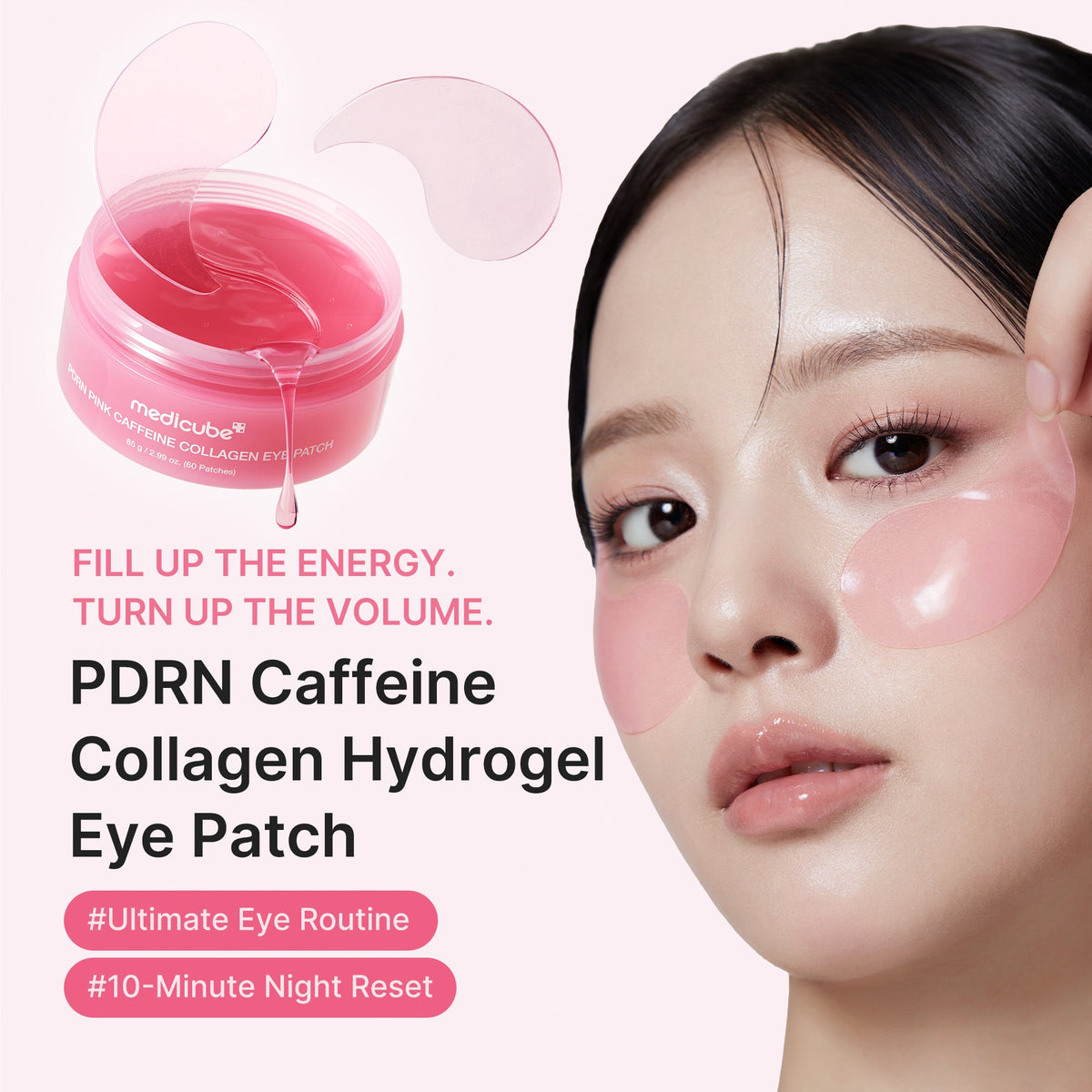 Patchs pour les yeux au collagène PDRN et à la caféine