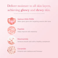 Lotion tonique lactée à la niacinamide rose et au PDRN