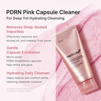 Mousse nettoyante capsule rose au PDRN et au glutathion
