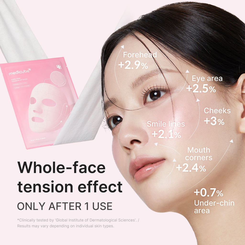 Masque rose tenseur au PDRN