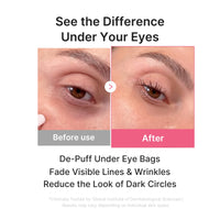 Masque contour des yeux jelly au collagène PDRN rose