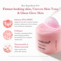 Pad tonique en gel au collagène rose et au PDRN