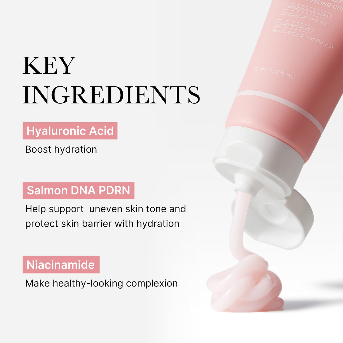 Crème aux peptides roses et au PDRN