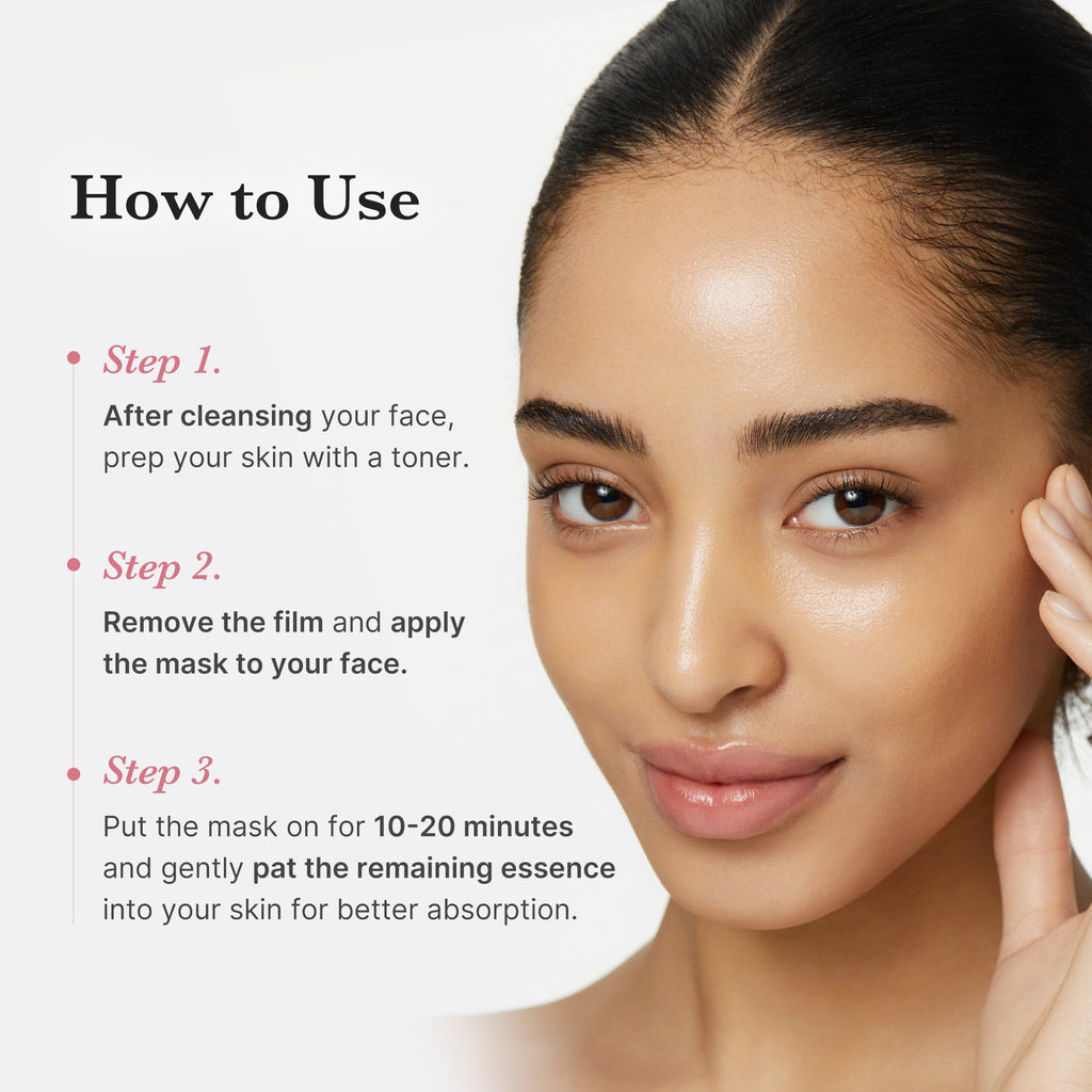 Masque en tissu enrobé Vita rose PDRN