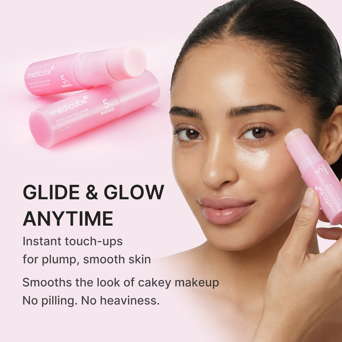 Baume multi-usage volumateur au collagène PDRN rose