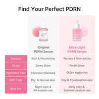 Sérum ultra-léger aux peptides PDRN roses