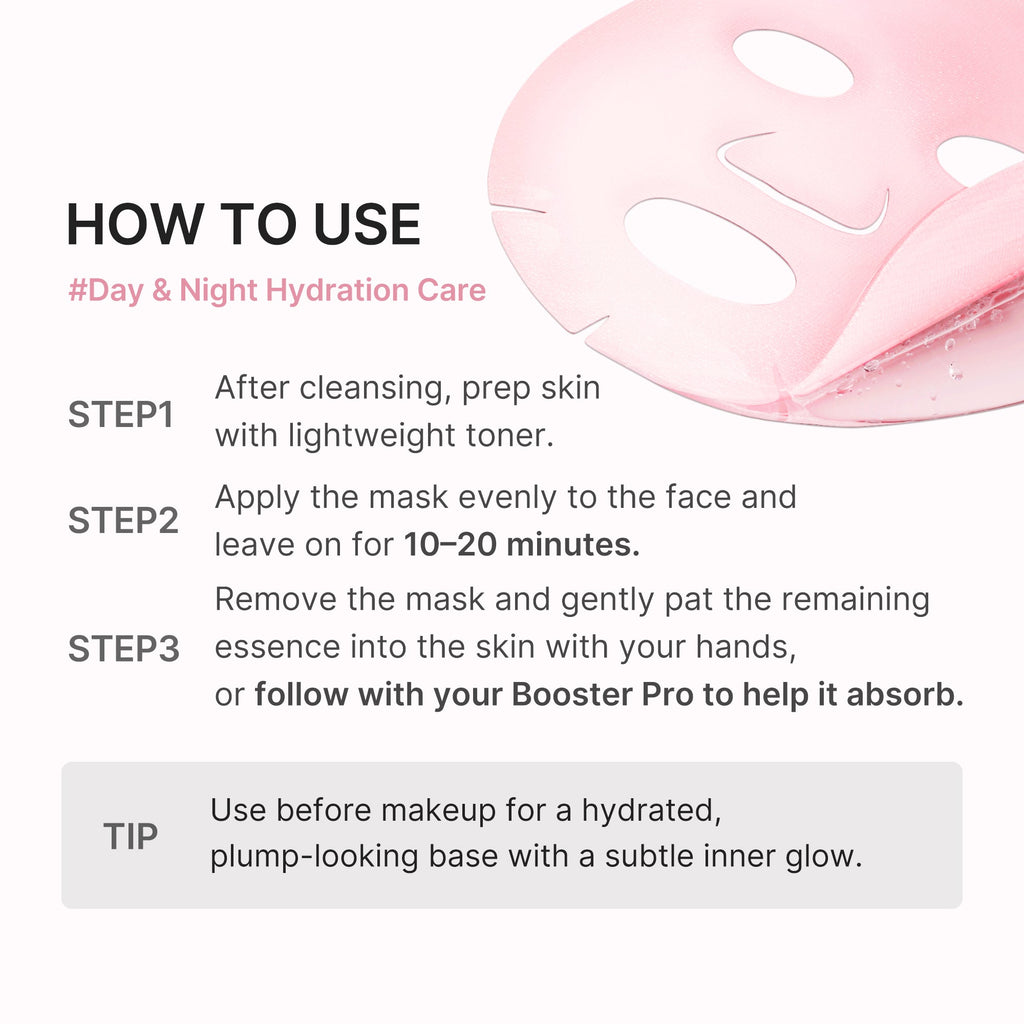 Masque ampoule aux peptides PDRN roses