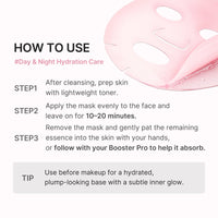 Masque ampoule aux peptides PDRN roses