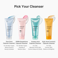 Mousse nettoyante capsule rose au PDRN et au glutathion