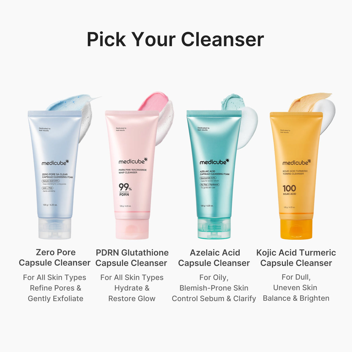 Mousse nettoyante capsule rose au PDRN et au glutathion