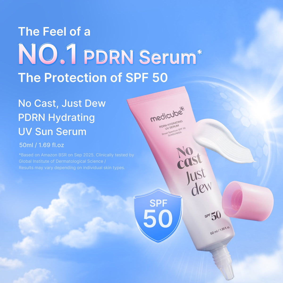 Sérum solaire hydratant UV PDRN