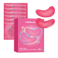 Masque contour des yeux jelly au collagène PDRN rose