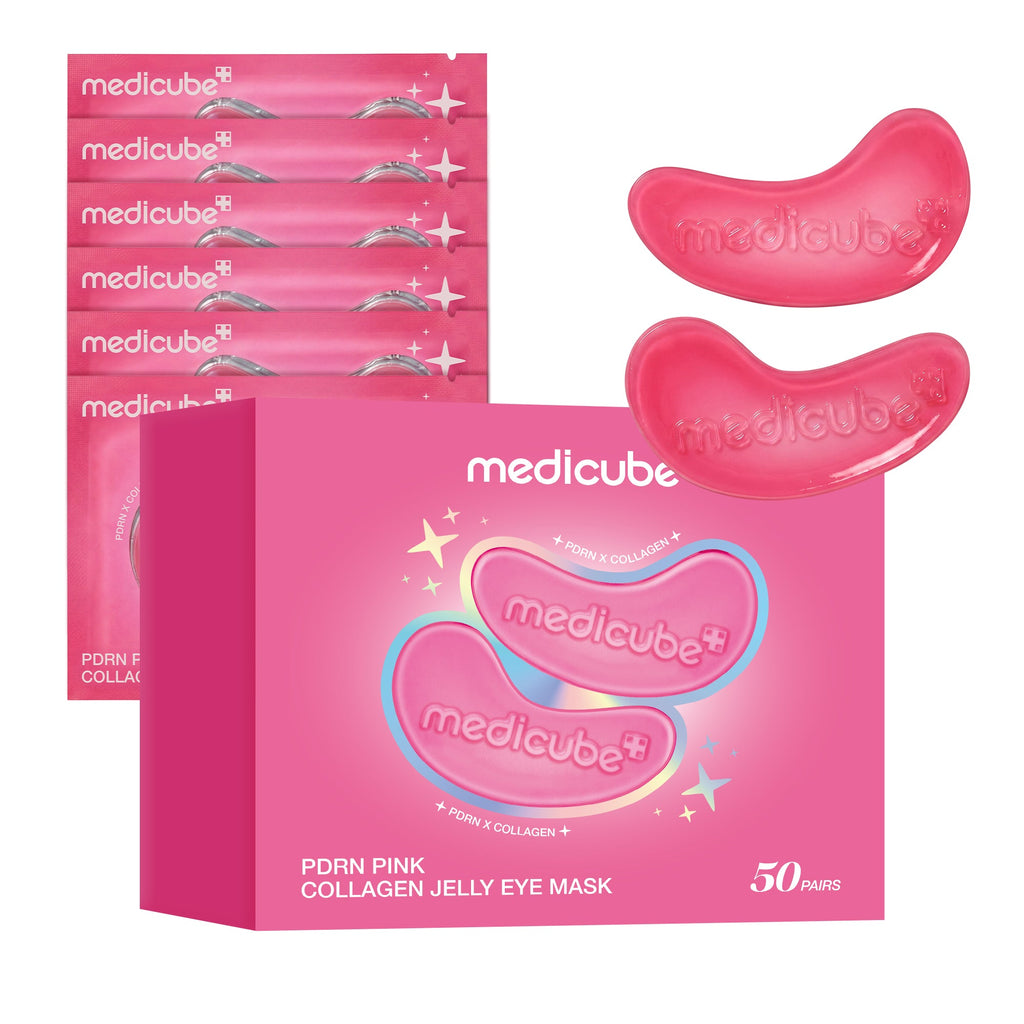 Masque contour des yeux jelly au collagène PDRN rose