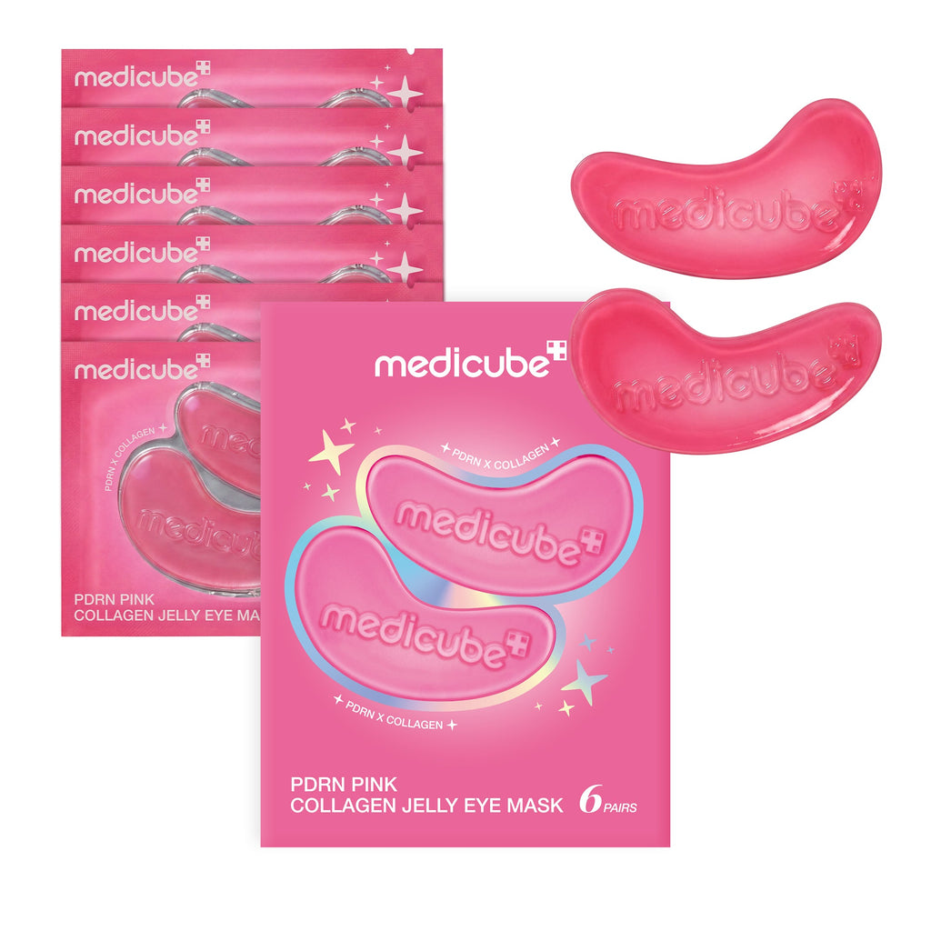 Masque contour des yeux jelly au collagène PDRN rose