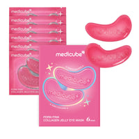 Masque contour des yeux jelly au collagène PDRN rose